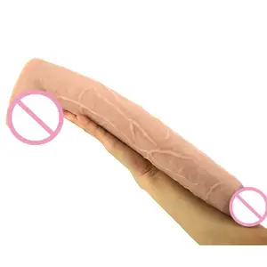 2019 Hot FAAK015 Medische Realistische Huid Dildo Erotische Sex Producten Sex Dildo Zuignap Super Lange Dildo Voor Vrouwen Volwassen sex Toy