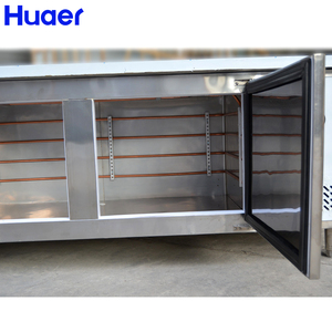 HUAER Refrigerator 2 Door Counter <strong>Top</strong> Salad bar <strong>Fridge</strong> <strong>Table</strong> - Product Image 6