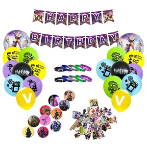 Decoraciones Personalizadas para Fiestas Temáticas <span class=keywords><strong>de</strong></span> Videojuegos, Pancarta <span class=keywords><strong>de</strong></span> <span class=keywords><strong>Feliz</strong></span> <span class=keywords><strong>Cumpleaños</strong></span>, Artículos para Fiestas Temáticas - Product Image 1