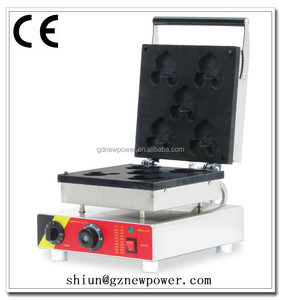 Commerce <span class=keywords><strong>Mickey</strong></span> forme gaufrier, automatique machine <span class=keywords><strong>à</strong></span> gaufres avec bâton pour vente - Product Image 1