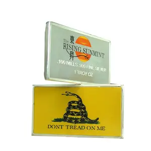 Free sample tungsten gold plated bar souvenir coin silver bars 1 oz bullion