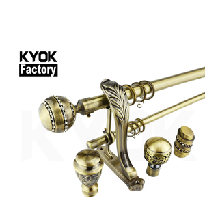 KYOK Dekorations rohr und Vorhang Vorhang Zubehör Eisen rohr 28mm Holz farbe Gardinen stangen in Indien