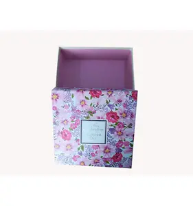 Private label cosmetics makeup packaging flower design carton gift box