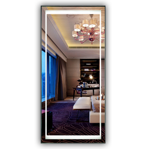 Grand miroir à lumière LED de style hollywoodien Grand miroir à LED pour <span class=keywords><strong>salon</strong></span> de coiffure
