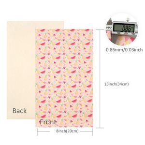 10 buah/set buah nanas dicetak Faux kulit sintetis lembaran set 82112 - Product Image 5