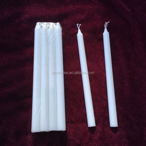 Cera de parafina y ácido esteárico material blanco brillante <span class=keywords><strong>velas</strong></span> en bolsa retráctil de fábrica - Product Image 2