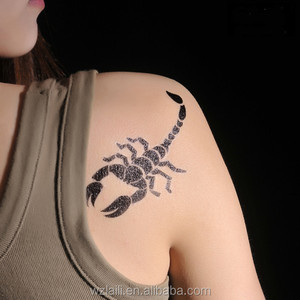 2019 escorpión temporal del tatuaje etiqueta engomada del tatuaje/cuerpo etiqueta engomada del tatuaje - Product Image 1