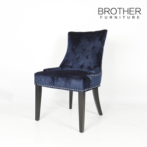 Fast Selling Cheap Products European Style Dining <strong>Chair</strong> Blue <strong>Velvet</strong> Kitchen Hotel Navy <strong>Velvet</strong> Dinning <strong>Chair</strong>