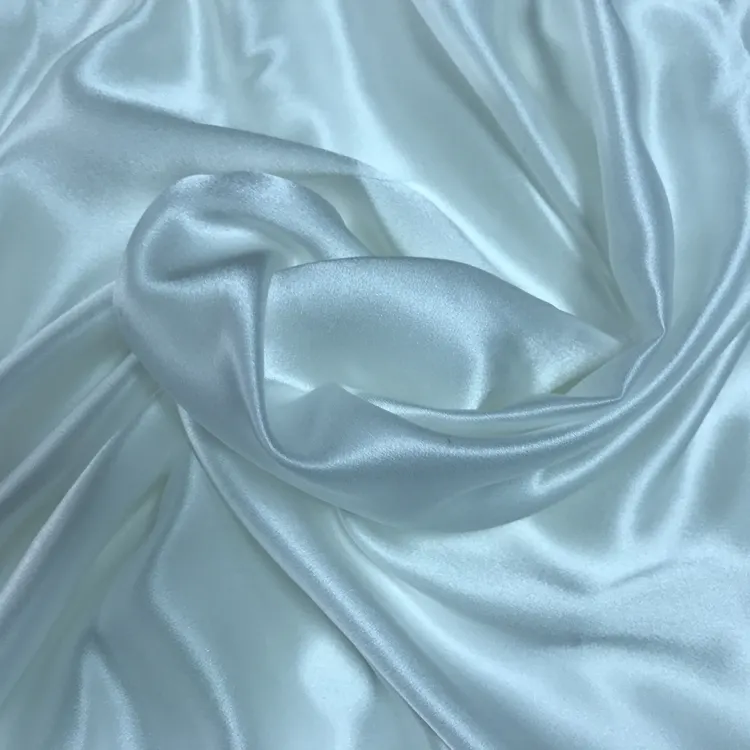 Carmeuse seda branca 22mm tecido de seda de amoreira para travesseiro