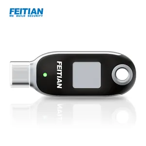 BioPass Fido FIDO2 U2F บวกลายนิ้วมือคีย์ความปลอดภัย USB-C PIV-K26 + - Product Image 1