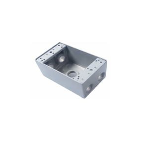 Boîte <span class=keywords><strong>de</strong></span> jonction carrée étanche en aluminium Shanghai LInsky, norme américaine, 5 prises, 3/4 pouce, 15,8 pouces cubes - Product Image 3