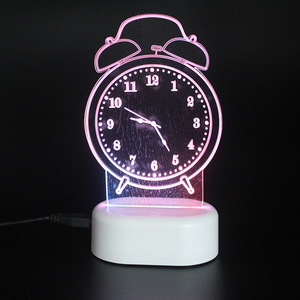 Sáng tạo dễ thương hình dạng động vật trẻ em ánh sáng ban đêm 3D LED đêm Acrylic Thủ công mỹ nghệ khắc laser - Product Image 4