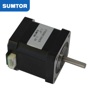48 mm de longitud 1,3 A corriente 52N.cm par de torsión nema 17 1.8 motor paso a paso con eje único <span class=keywords><strong>enchufable</strong></span> negro - Product Image 2