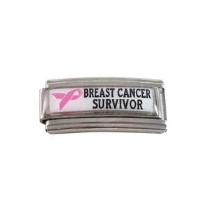 Bijoux en acier inoxydable 304, lien modulaire, démarreur, breloque, de survie du Cancer, alerte médicale, italien - Product Image 2