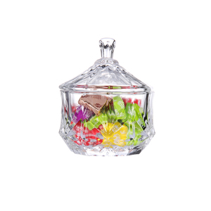 Tarro <span class=keywords><strong>de</strong></span> azúcar <span class=keywords><strong>de</strong></span> cristal brillante <span class=keywords><strong>de</strong></span> diseño elaborado <span class=keywords><strong>de</strong></span> alta calidad, caja <span class=keywords><strong>de</strong></span> cristal <span class=keywords><strong>de</strong></span> caramelo con tapa - Product Image 3