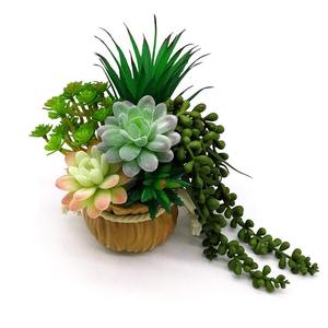 suculentas Artificial colgante regalo de imitación suculentas recoger colgante de cadena de perlas de planta - Product Image 2