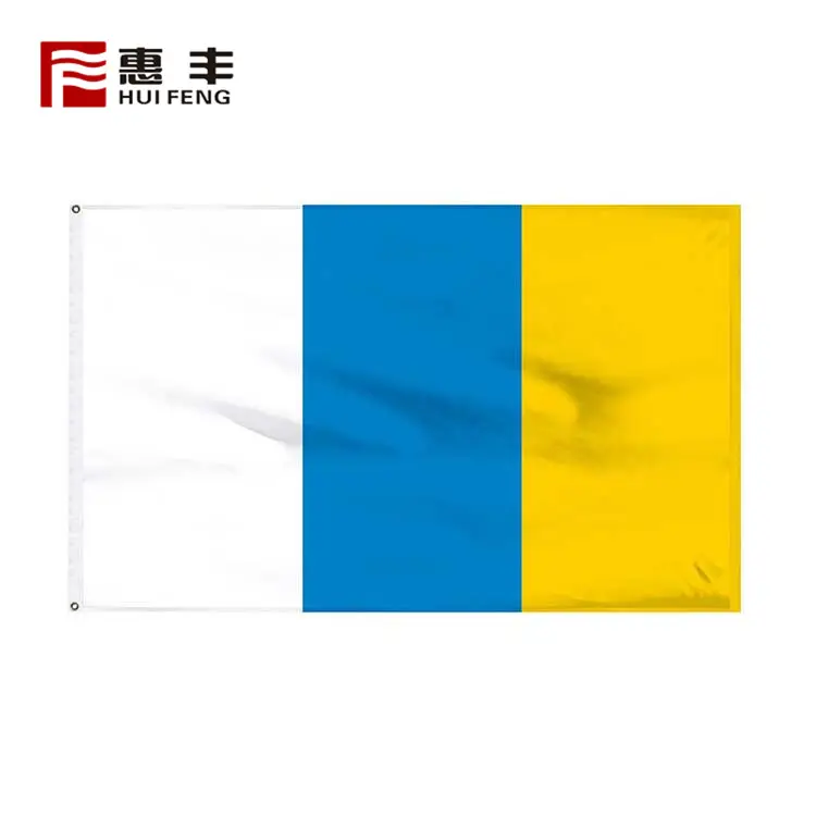 كبيرة العلم الوطني 3x5 البوليستر ، مخصص الكناري جزر أعلام 3x5ft