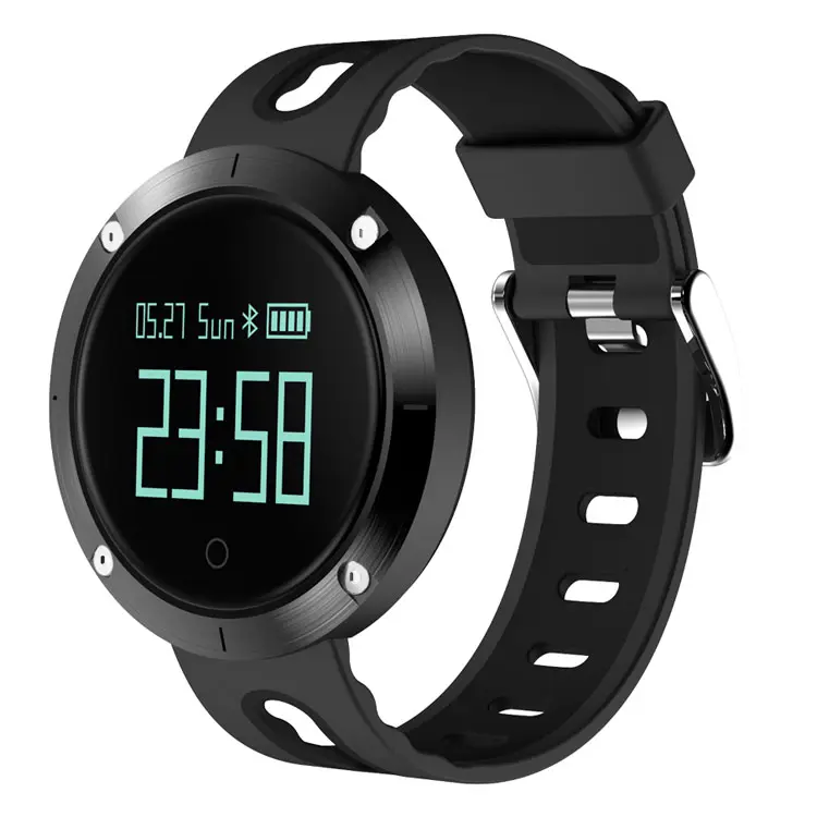 2019 Nouveau Style Pas Cher Bracelet En Silicone Noir Écran Tactile Étanche Android Montre Intelligente