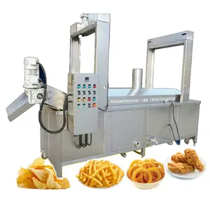 Freidora eléctrica de acero inoxidable para patatas fritas, plátano, pollo, snack