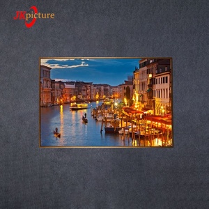 Vista a la calle bosque paisaje con el Marco luces LED <span class=keywords><strong>restaurante</strong></span> aceite galería de pinturas pintura de la pared - Product Image 3