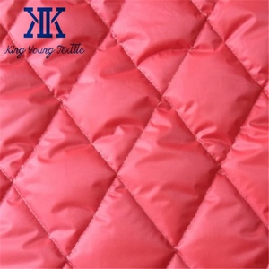 Однолицевая Водонепроницаемая Стеганая ткань из полиэстера с алмазным узором для подкладки куртки - Product Image 4