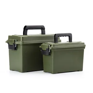 Custodia in plastica rigida di qualità robusta scatola portautensili scatola portautensili custodia per munizioni con maniglia