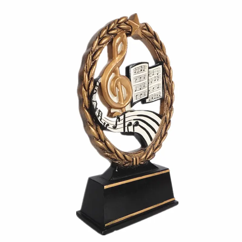 Personalized Music Cosmic Resin Trophy Engraved Plate on Request