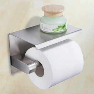 Montaggio a parete <span class=keywords><strong>adesivo</strong></span> di carta con Mensola di Immagazzinaggio Del Telefono Mobile SUS 304 In Acciaio Inox <span class=keywords><strong>Bagno</strong></span> di carta supporto del tessuto - Product Image 3