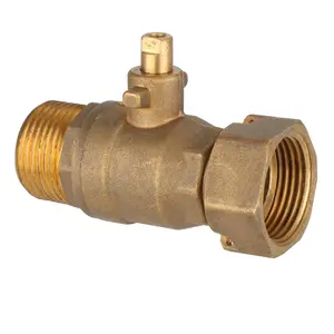 Factory supplier hot sale brass welded ball valve for water meter male and female straigh