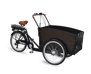 Vélo électrique à trois roues inversé, <span class=keywords><strong>remorque</strong></span> de transport, vélo cargo, prix de vente en Europe - Product Image 1