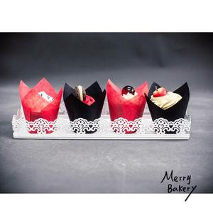 <span class=keywords><strong>Pirottini</strong></span> a Tulipano Neri Antiaderenti per Dolci/<span class=keywords><strong>Muffin</strong></span>/Torte -- Base 2 Pollici - Product Image 5