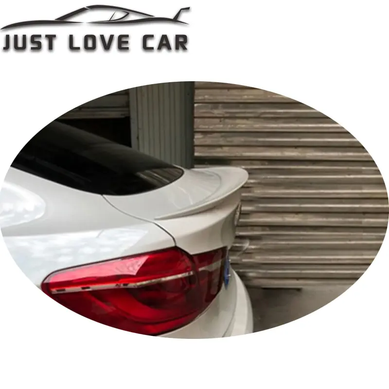 JUSTLOVECAR الأداء نمط المفسد لسيارات BMW F16 X6 ABS سيارة الخلفية غطاء صندوق السيارة SPOIELR الجناح الشفاه 2015 2016 2017 2018