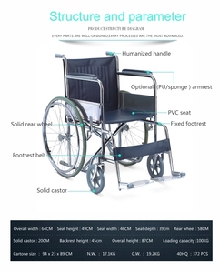 <span class=keywords><strong>Silla</strong></span> <span class=keywords><strong>de</strong></span> <span class=keywords><strong>Ruedas</strong></span> Manual Modelo Básico 809 en Existencia - Product Image 3