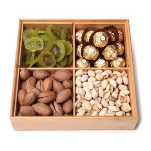 Contenedor de comida chino cuadrado para niños, cuatro compartimentos dividida con caja de comida, barata, con tapa de tornillo, libre de BPA - Product Image 1