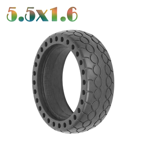 Neumáticos Nedong 5.5x1.6 para Patineta Pequeña, Ruedas <span class=keywords><strong>de</strong></span> Goma sin Aire, NUEVAS, 5.5 Pulgadas, para Scooter, Color Negro Marrón, Goma Vulcanizada - Product Image 4