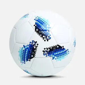 Оптовая продажа, рекламный крутой футбольный мяч из ПВХ, дешевый мяч стандартного размера для футбола на заказ