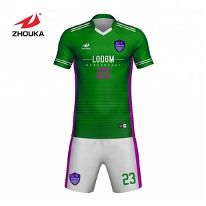 2019 fashion soccer jersey customize team or club printing team name and player name - Product Image 5