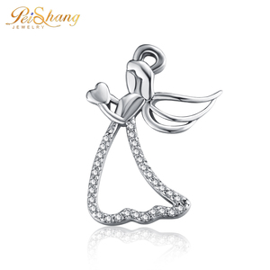Moda Micro pavimenta las niñas joyería de latón Ángel Cz <span class=keywords><strong>Bar</strong></span> COLLAR COLGANTE - Product Image 1