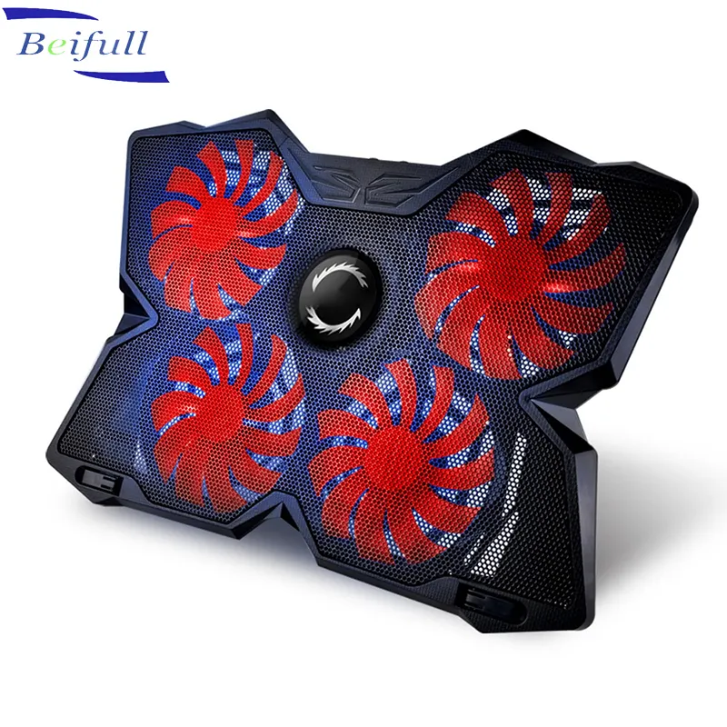 Professional gamer choice 4 fans honey pad cooler for Laptop computer