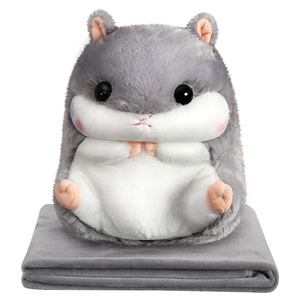 Bộ Chăn Và Gối Du Lịch 2 Trong 1 Mềm Hình Động Vật Dễ Thương - Product Image 1