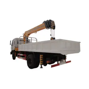 Cina Pabrik 8 Ton Truck Crane Sino Crane Truck Dump Augar 7 Ton Self Loader Dump Crane Tipper Truck Harga