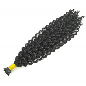 extensiones de <span class=keywords><strong>cabello</strong></span> rizado natura venta al mayor y detal,100% pelo humano remy 10a grado extensiones punto a punto - Product Image 2