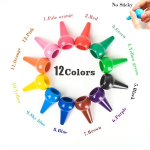 12 colori Vernice Dito Palm Grip <span class=keywords><strong>Pastelli</strong></span> per I Bambini Del Bambino <span class=keywords><strong>Pastelli</strong></span> Lavabili Dito Vernice <span class=keywords><strong>Pastelli</strong></span> per I Bambini - Product Image 4