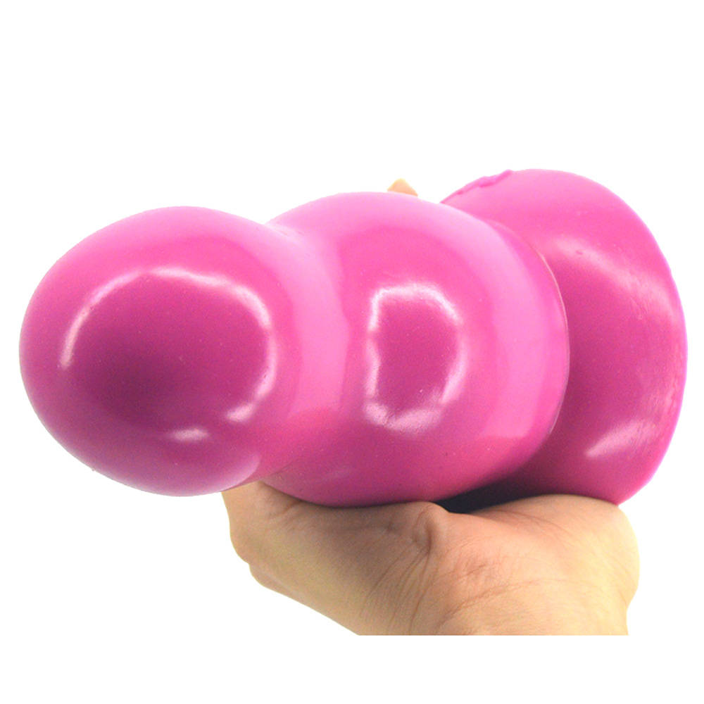 FAAK Butt Plug - Anal Sex Toy with Thick Beads & Smooth Rubber