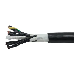 CE certificado aislado de PVC y revestido de alta flexible cadena de arrastre 4 core cable/TRRVV/4 core 0.5mm2 eléctrico cable