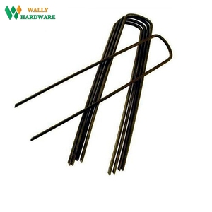 नए यू टेंट पेग्स ब्लैक टर्फ नाखून/सोड स्टेपल - Product Image 1