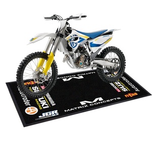Bengkel motor Pit Mat minyak tahan bensin karet tahan lama nilon rendah tumpukan mesin potong tinggi dibuat Logo Model perjalanan - Product Image 1