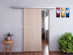 New Arrival Hot Sale Solid Wood <strong>Sliding</strong> <strong>Barn</strong> <strong>Door</strong> Panel <strong>Door</strong> Design with Aluminum Alloy Hardware - Product Image 5