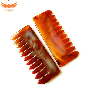 Pettine Guasha in Cristallo di Quarzo Rosa per Massaggio, Vendita Calda dalla Fabbrica Cinese HY - Product Image 1