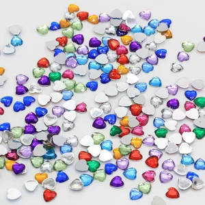 Strass acryliques <span class=keywords><strong>en</strong></span> forme <span class=keywords><strong>de</strong></span> cœur, 1 pièce, à dos plat <span class=keywords><strong>pour</strong></span> les ongles, Art, colle sur les perles, fabrication <span class=keywords><strong>de</strong></span> <span class=keywords><strong>bijoux</strong></span> DIY, <span class=keywords><strong>vente</strong></span> <span class=keywords><strong>en</strong></span> <span class=keywords><strong>gros</strong></span> - Product Image 1